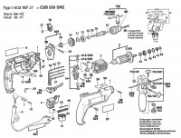 Bosch 0 603 167 270 Csb 550 Sre Combi 1-Sp.Impact Drill E 230 V / Eu Spare Parts